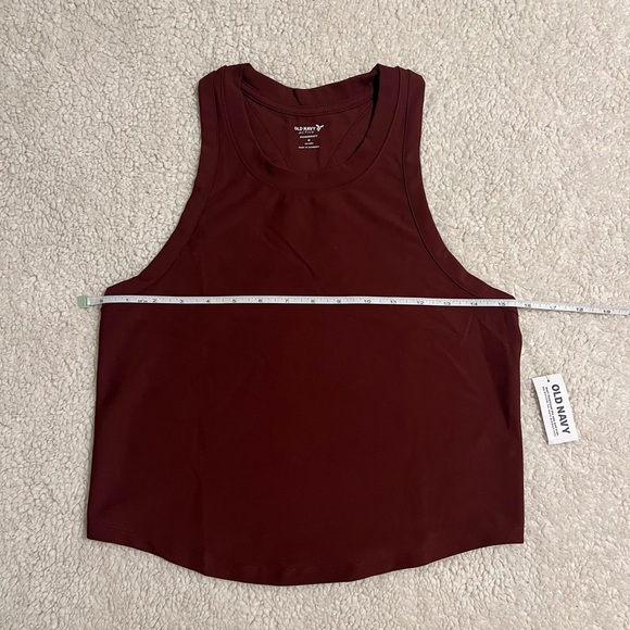 NWT Old Navy Racerback Tank Top Women’s Size Medium Activewear Cropped Shirt - Picture 9 of 9
